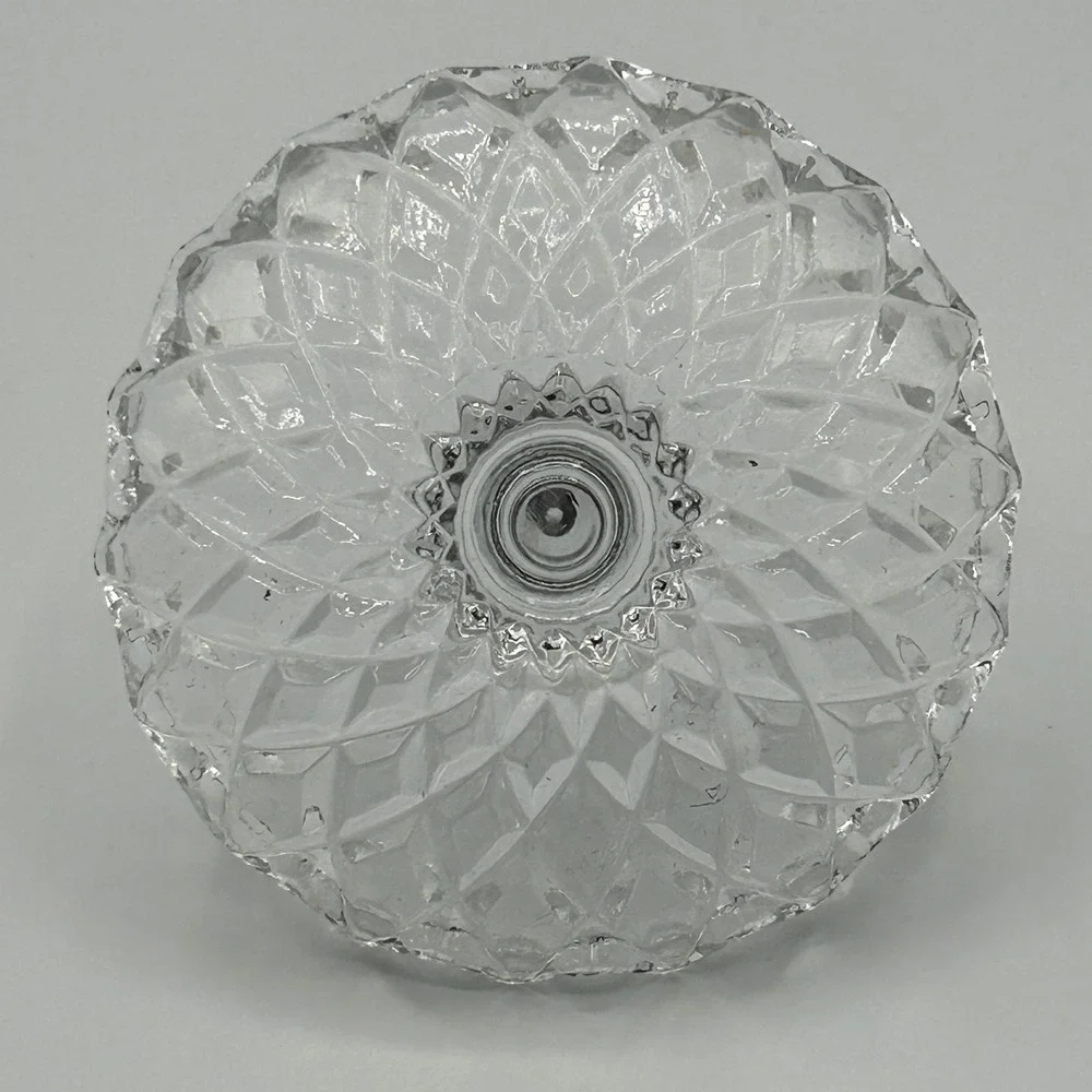 Clear Glass Ring Thin Cone Holder Display Stand Trinket Dish Jewelry Decor 3